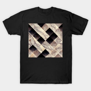 Marble style pattern art 34 regular grid T-Shirt
